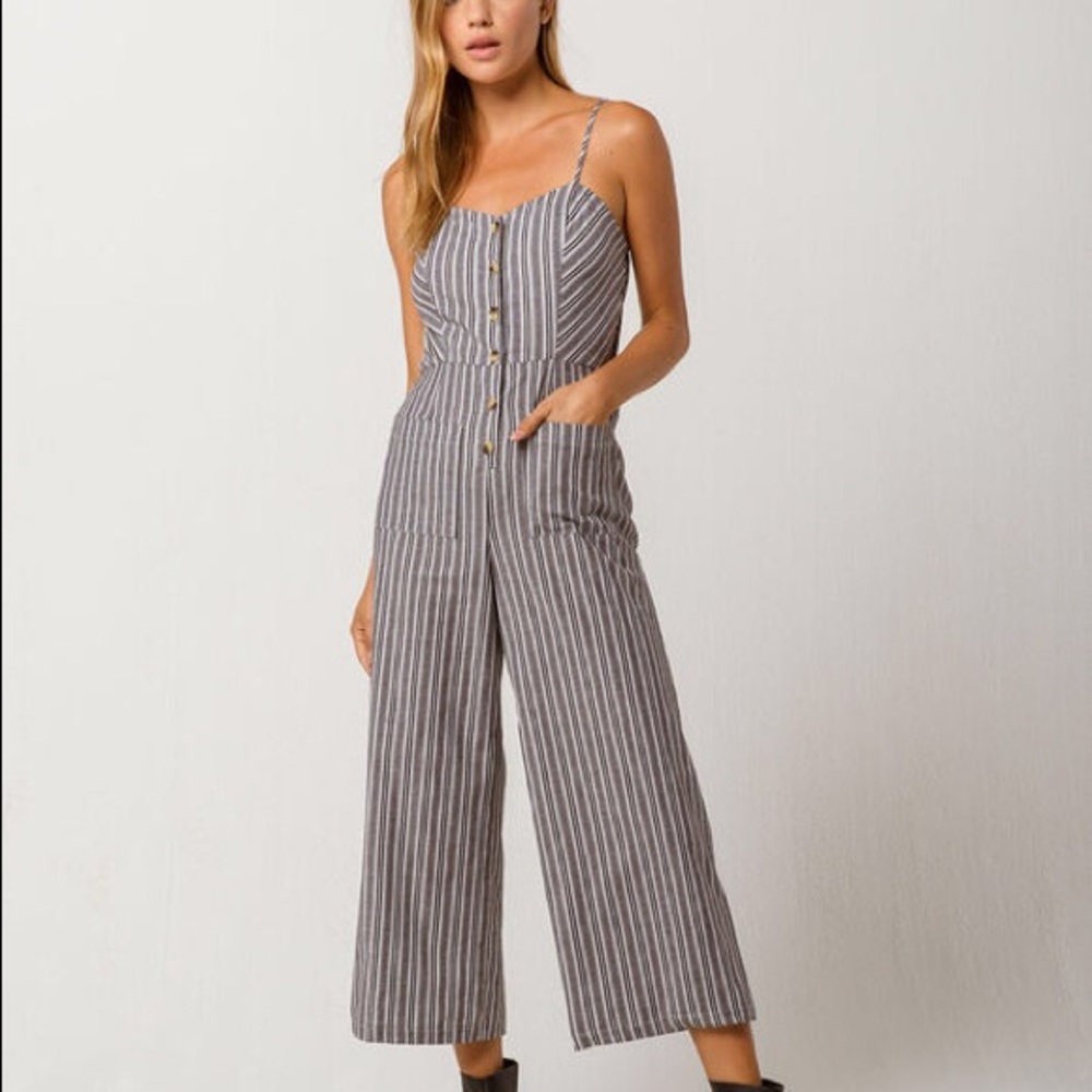 Full pant gray romper